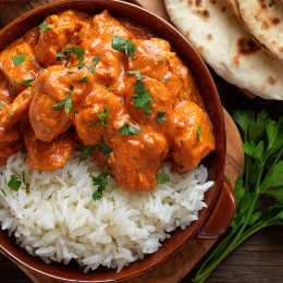 Chicken Curry+Plain Rice+Salad-Railofy